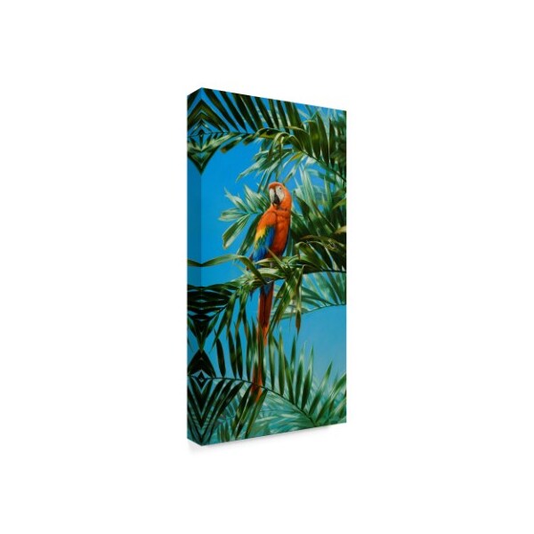 Michael Jackson 'Scarlet Macaw 1' Canvas Art,12x24